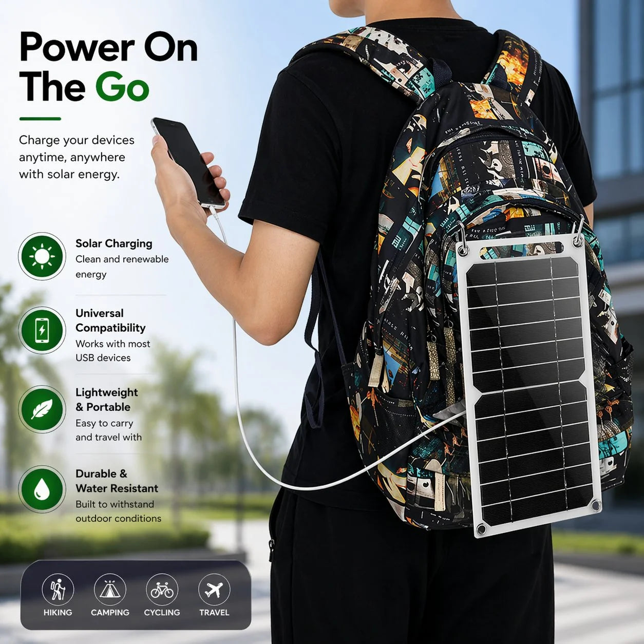Portable Solar USB Charger