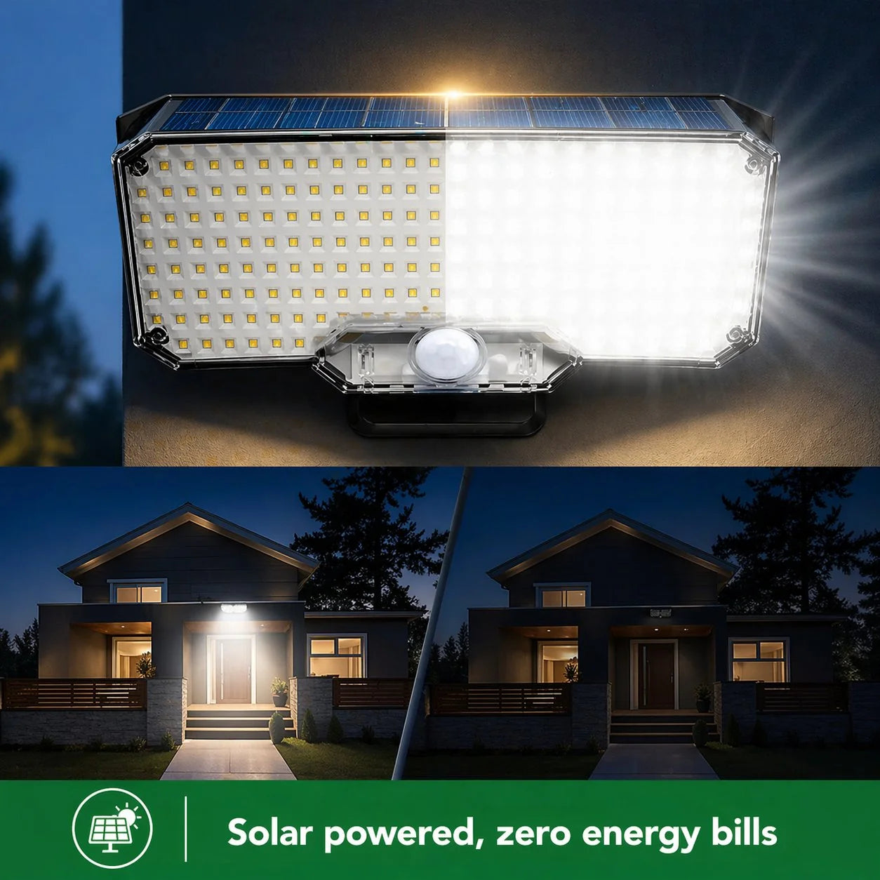 Solar Security Wall Light