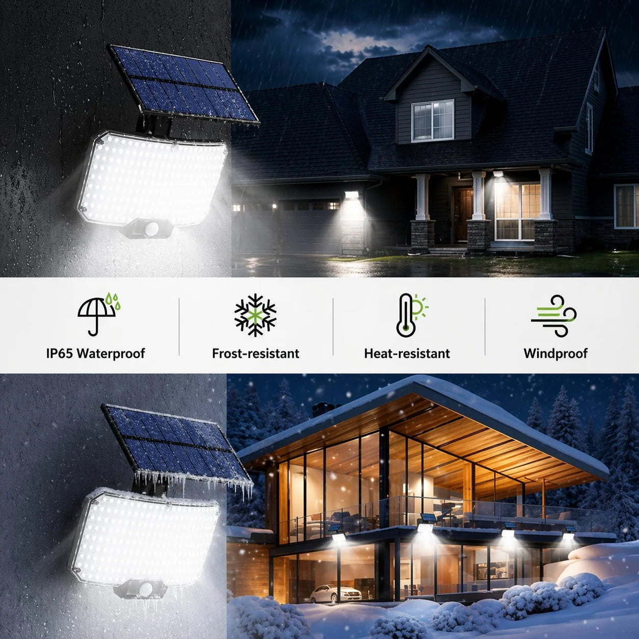 Solar Security Wall Light